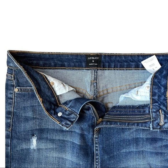 JustBlack Denim Pencil Skirt Distressed LIKE NEW - Picture 7 of 8